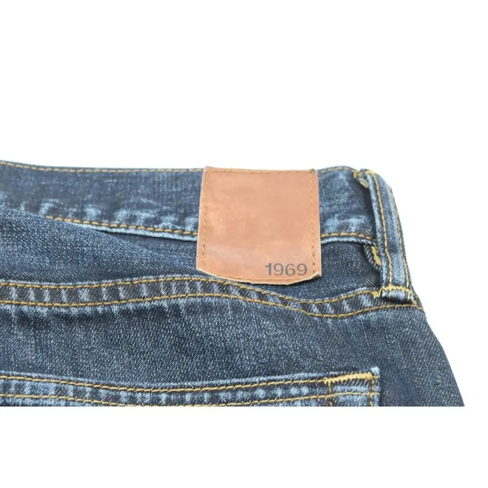 GAP 1969 Boot Cut Jeans Mens 30x30 Blue Dark Wash Relaxed Fit Cotton Denim